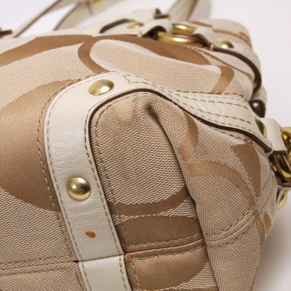 Coach Signature Sateen Carly Carryall - Picture 15 of 16